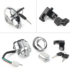 Motorshop168 550741627917 Ignition Switch Gas Cap Helmet Steering Lock Key For Honda Vt600 Shadowvlx 88-08