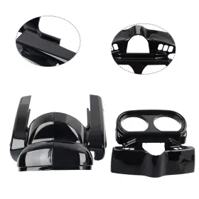 Motorshop168 834561226476 Instrument Housing Set Vivid Black Fit For Harley Road Glide 2015-2023
