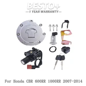 Btp110606p Munirater Fuel Gas Cap Seat Lock Key For Honda Cbr 600rr 1000rr 2007-2014 Ignition Switch