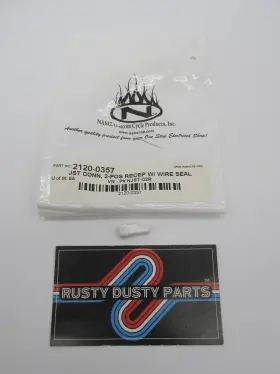 2120-0357 Namz Custom Cycle Products Lot Of 5 Nos Njst-02r Conn Jst 2pos Recp With Seal