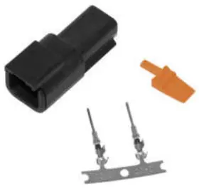 74102-98bk Namz Mdr-2b Deutsch Dtm 2-pin Blk Receptcl With 2 Stmpd Trmnls Hd
