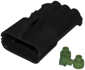 Ndp-38064 Namz 3 Wire Delphi Weather-pack Connector - Male