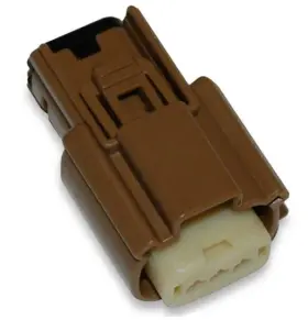Nm-33471-0303 Namz Molex Mx 150 Female Connector - 3-pin Brown Motorcycle Street Bike