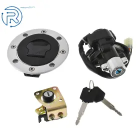 405090 Netuera For Suzuki 1997-2000 Gsxr600 Ignition Switch Gas Cap Cover Seat Lock Key Set