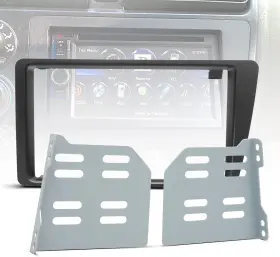 Nu-dciv-88 Nuith Double Din Stereo Installation Dash Kit For 2001-2005 Honda Civic Aftermarket