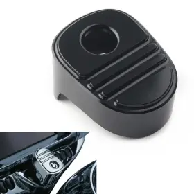 Oneclubaa 550752890836 Black Tri Line Ignition Switch Cover Cap Fit Harley Electra Road Glide Flh 14-18