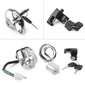 Onegogogo 845623200594 Ignition Switch Gas Cap Helmet Steering Lock Key For Honda Vt600 Shadowvlx 88-08