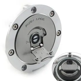 Onlyonee 550751855539 Universal Fuel Gas Tank Caps Cover And Lock With Key 7 Hole For Honda St1300 Cb400