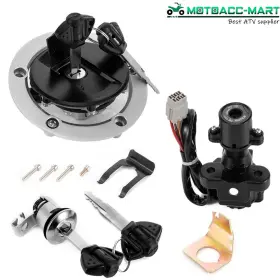 37101-31870 Oumurs For Suzuki Dl650 Dl1000 V-strom Ignition Switch Lock Kit With Fuel Gas Cap 2 Keys