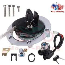 Mr-lm004002-a Oumurs Ignition Switch Fuel Gas Cap Seat Lock Keys For Suzuki Gsxr 600 750 1000 2005-18
