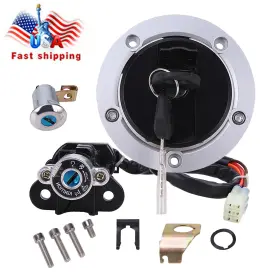 Mr-moo4002-a Oumurs For Suzuki Gsxr600 750 03-16 Ignition Switch Fuel Gas Cap Seat Lock Key Set Atv