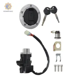 Outdoor-beast 697757752971 For Suzuki Gsxr750 600 2004-2005 Ignition Switch Fuel Gas Cap Seat Lock Key Set