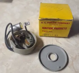 09810-01 Phelon Nos Ignition Breaker Points And Condenser Set