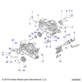 5342231 Polaris E-clip Quickconnect Oil Line Quick Connect Connection