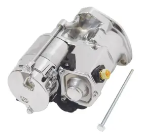 17079 Power House Chrome 1.4 Kw Starter For Harley Davidson Big Twin Softail Road King 89-06