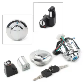 Purple 550729972022 Ignition Switch Gas Cap Helmet Lock Key Set For Honda Vt250 Shadow Vt400 Vt600