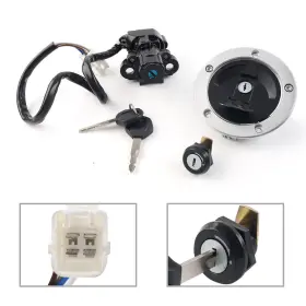 Raimukurijinusa 550732769657 Fuel Gas Cap Ignition Switch Seat Lock Fit For Kawasaki Vulcan S 650 2014-2022