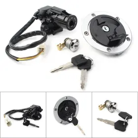 Raimukurijinusa 550747482770 For Kawasaki Z1000 Z 1000 10-16 Fuel Gas Cap Ignition Switch Seat Lock Keys Set