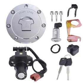 R82884 Rdeluxi Ignition Switch Fuel Gas Cap Seat Lock Key For Honda 2007-2014 Cbr 600rr 1000rr