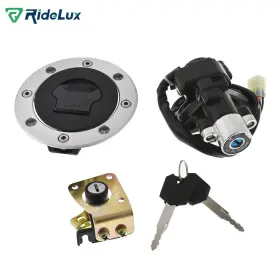 R636570 Ridelux Fuel Gas Cap Ignition Switch Seat Lock Key Set For Suzuki Gsxr600 1997-2000