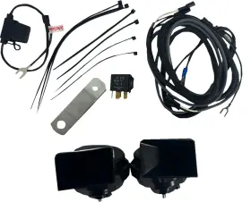 Rivco Products Eh275k Electric Horn - Black For Harley Davidson