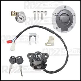 Rpz Motorparts 735106392994 Fit For Yamaha Yzf R1 2007-2010 2011 Ignition Switch Lock Fuel Gas Cap Key Set