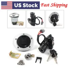 Runa 550722878222 Ignition Switch Fuel Gas Tank Cap Lock Key Set For Suzuki Gsxr600 750 1000 05-17