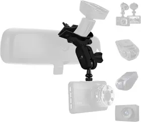 Soekoa 698253561456 Dash Cam Mirror Mount With 16 Different Joints Compatible Black