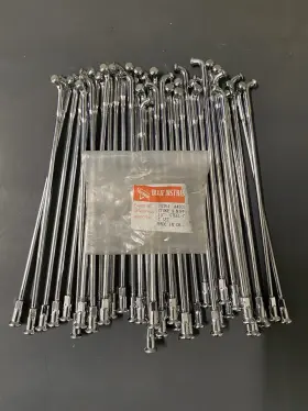 20354 Superior / Dixie Nos Harley Spoke Nipple Chrome 18 Inch Wheel Panhead Shovelhead Ironhead Chopper Set