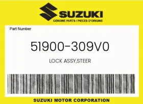 51900-309v0 Suzuki Genuine Lock Assy Steer -