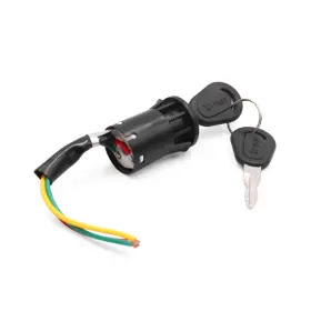 Switchpart 609876019811 3-wire Motorcycle Motorbike Scooter Security Ignition Switch Lock W 2 Keys
