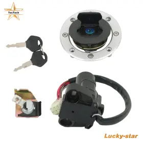 6227578 Tectech Fuel Gas Cap Seat Lock Key Set Ignition Switch For 1999-2007 Gsxr1300 Hayabusa