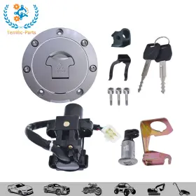 Tfp156415tp Terrific-parts Ignition Switch Fuel Gas Cap Seat Lock Key Set For Honda Cbr600f4/f4i 01-06