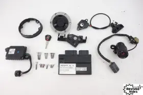 T2507639 Triumph 17-19 Street Triple Rs 765 Oem Ignition Lock Key Set Cdi Ecu Immobilizer