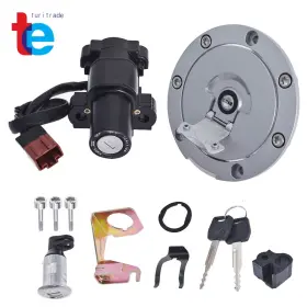 Tr27628 Turitrade Ignition Switch Fuel Gas Cap Seat Lock Key For Honda Cbr 600rr 1000rr 2007-2014