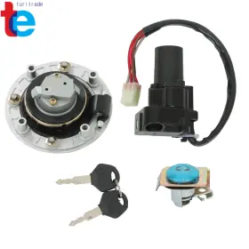 Tr76412 Turitrade Ignition Switch Seat Gas Cap Lock For Suzuki Gsxr1300 Hayabusa 1999-2007