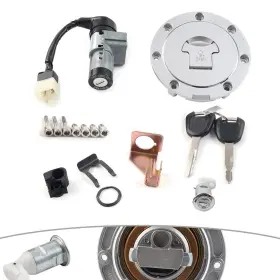 Twoagain 550719604476 Motor Ignition Switch Fuel Gas Cap Cover Seat Lock Fit Honda Cb190r Cbf190r Iii