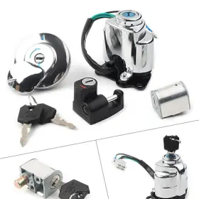 Twoagain 550720126646 Ignition Switch Gas Cap Helmet Lock Set Fit Honda Vt250 Shadow Vt400 Vt600 Vt750