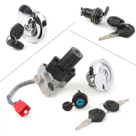 Twoagain 550720148495 Fuel Gas Cap Ignition Switch Seat Lock Set For Yamaha V-star Xvs1100 Dragstar Us