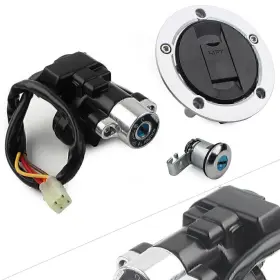 Twoagain 550720602225 For Suzuki Sv1000 Gsxr1000 Ignition Switch Lock Fuel Gas Cap Seat Set Us