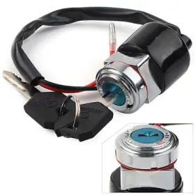 Twoagain 550721550181 Motorcycle Ignition Switch Lock Key Fit Honda Ct90 Cl70 Cl90 Cb125 Cl100 Cl100s
