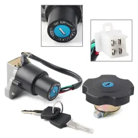Twoagain 550721922773 Ignition Switch Fuel Gas Cap Keys Set For Yamaha Xt600 Tw200 Xt225 Serow Us
