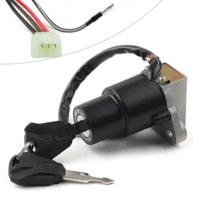 Twoagain 550725126573 Motorcycle Ignition Switch Lock Key Fit Yamaha Xt250 Xt550 Xt600 1plug 3pin