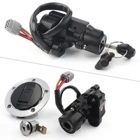 Twoagain 550727565080 Ignition Switch Fuel Gas Tank Cap Lock Key For Suzuki Gsxr600 750 1000 05-17