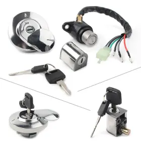 Twoagain 550727770514 For Honda Rebel 250 Cmx250 Ignition Switch Fuel Gas Cap Helmet Seat Lock Key
