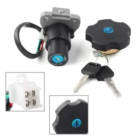 Twoagain 550738775461 Ignition Switch Fuel Gas Cap Keys Set For Yamaha Dt200 Dt200r 91-94 Xt225 Serow