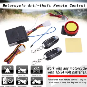 Mall2268tyooo5ooo1 Twom 12v Motorcycle Alarm System Anti-theft Security Remote Control Start For Harley