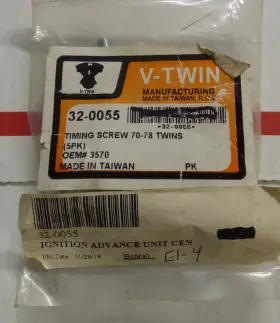 32-0055 V-twin 3570 Ignition Advance Timing Bolts Harley 70-78 Big Twins Oem 5
