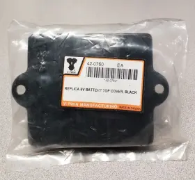 42-0760 V-twin Manufacturing Black Battery Top Cover Knucklehead Panhead Flathead