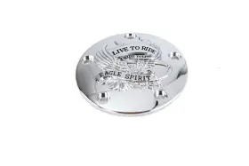 42-0889 V-twin Manufacturing Live To Ride Ignition System Cover 5-hole Chrome For Harley Cam 1999-up